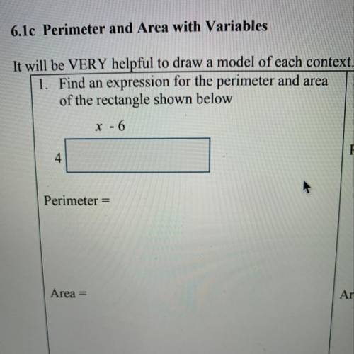 What is the perimeter and area of the rectangle