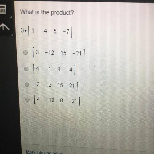 What is the product? 3 • (1,-4,5,-7)