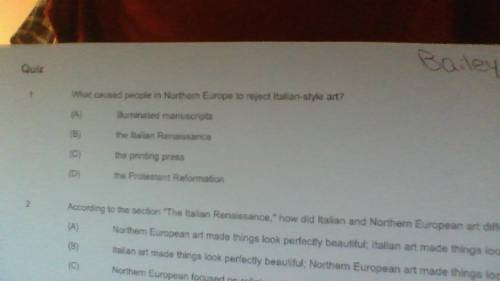 During the Northern European Renaissance, what caused people in northern Europe to reject Italian ar