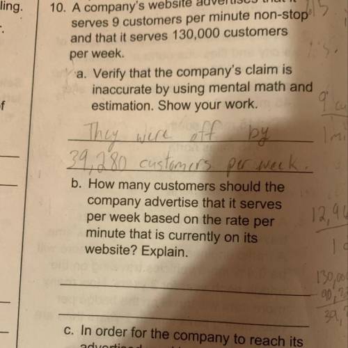 I need to know part b and c please