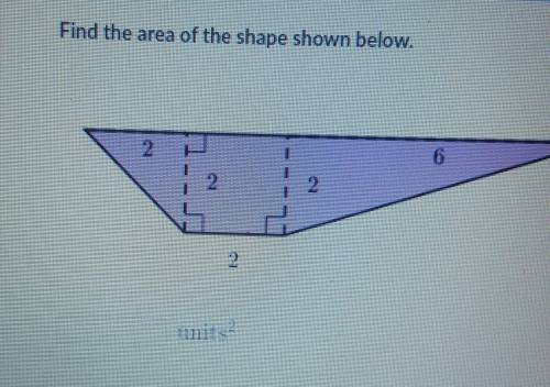 Find the area of the shape thanks