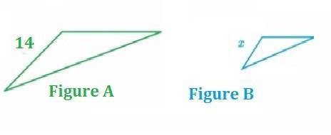Figure AAA is a scale image of figure BBB. Figure AAA maps to figure BBB with a scale factor of \dfr