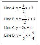 Which lines are perpendicular?