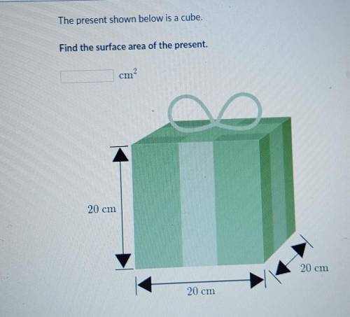 Find surface area of present