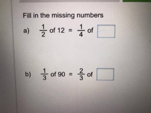 Number your answer a and b