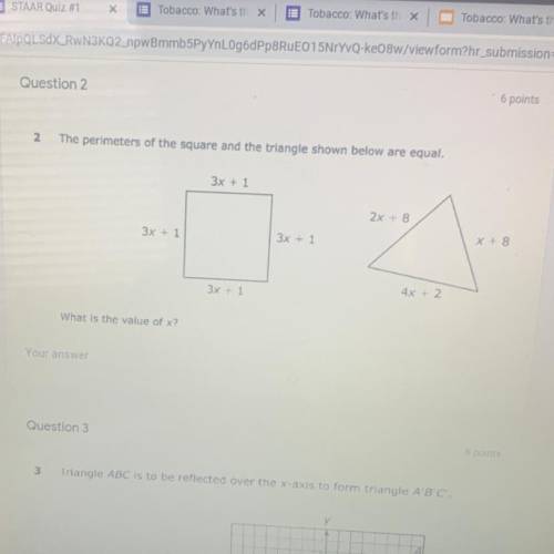 8th grade math, anyone know the answer to question 2?