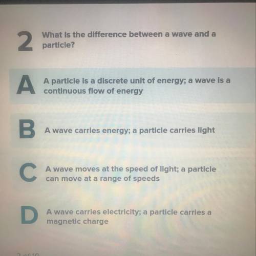 What is the difference between a wave and a particle