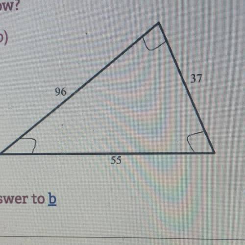 Is this triangle possible? And how do you know?