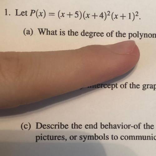 What is the degree of the polynomial and what the y-intercept