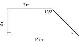 What is the measure of angle x in the figure below?