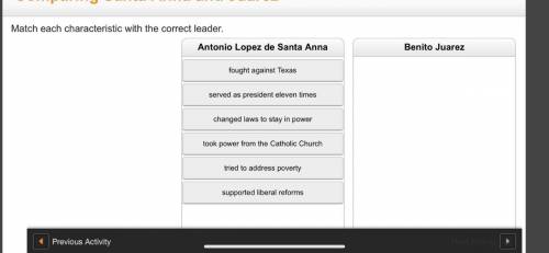 Comparing Santa Anna and Juarez  ——————————————— I need help ASAP