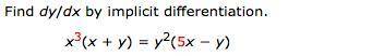 Implicit diffrention problems I am really stuck on