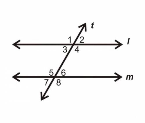 Which angles are congruent by the Corresponding Angles Theorem? A) ∠1 and ∠2  B) ∠3 and ∠6  C) ∠3 an