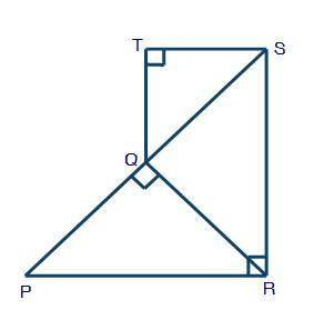Look at the figure below:Triangle SRP has measure of angle SRP equal to 90 degrees. Q is a point on