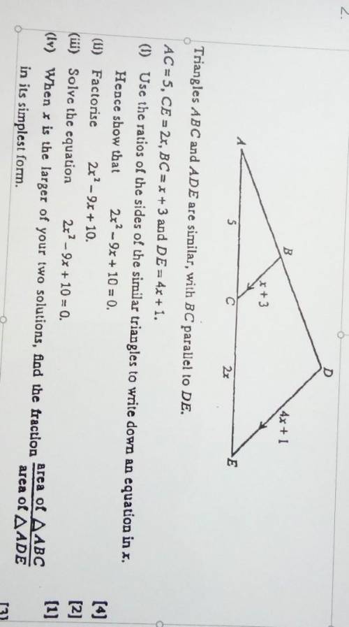 WILL GIVE BRAINLIEST! What is the answer for question (iv)? please help!