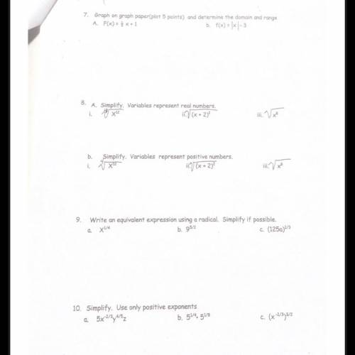 Is anyone able to help me out with these questions? I would really appreciate it.