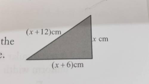 The figure shows a right triangle. Find the length of the shortest side of the triangle. Pls Refer t