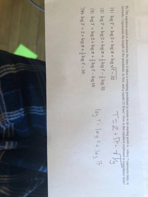 Can you answer this? The teacher messed up so the equation you have to transform to log is the one w