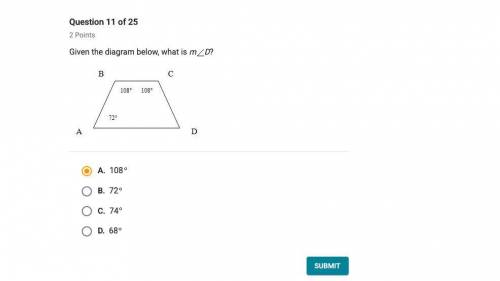 Given the diagram below what is m d
