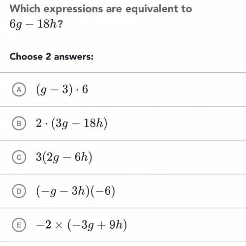 Which expressions are equivalent ?