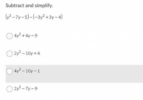 Subtract and simplify. please help