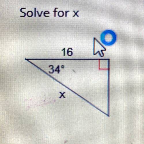 Solve for x, a2+b2=c2 i just don’t have a calculator to do it with