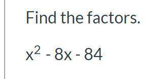 Please find the factors to this equation