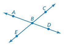 Name two angles that are adjacent to ∠ABC.