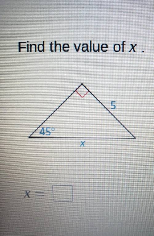 Find the value of x.(tangent)