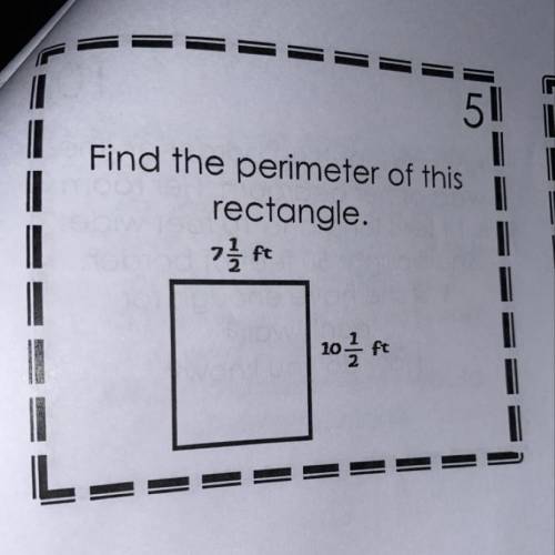WHAT IS THE PERIMETER OF THE RECTANGLE! will give brainliest to the best answer !