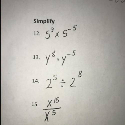 How do I simplify these equations?