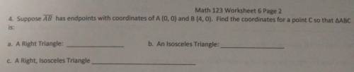 Can someone help me on finding the coordinates for a point C? Please help immediately!!! :(