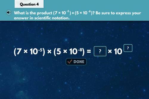 What is the product (7 x 10^-5) x (5 x 10^-8)? Be sure to express your answer in scientific notation
