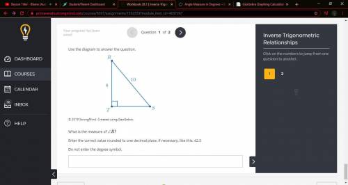 Please help ASAP what is the measure of angle R