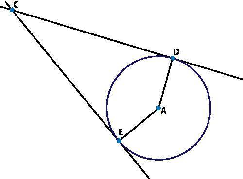 15 PTS PLEASE HELPPPP! If you can, please provide explanation Lines CD and CE are tangent to circle