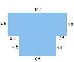 The perimeter of the shape is ______ feet.