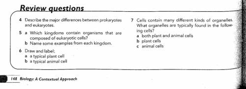 I need help with these questions (from year 11 biology textbook)