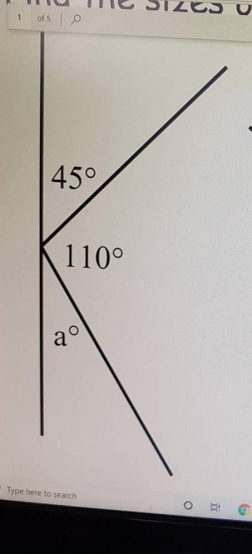 Find the sizes of the marked angles