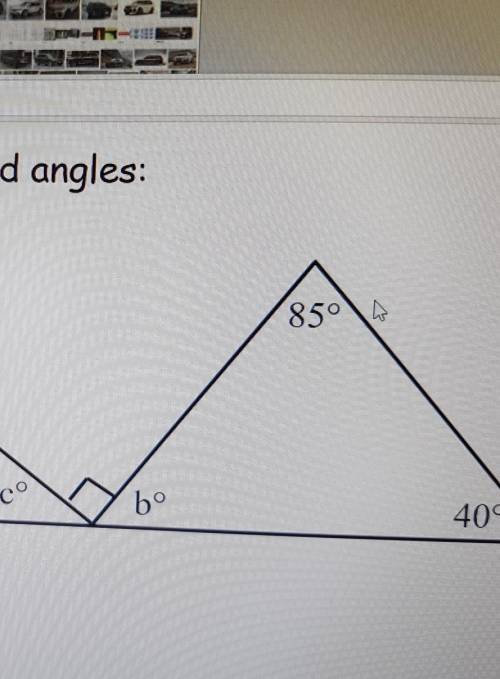 Find the size of the marked angles