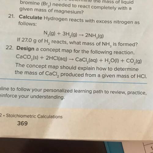 Pleaseeee helppppp 22. Design a concept map for the following reaction. CaCO3(s) + 2HCl(aq) - CaCl,(