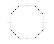 Find the length of each side of the polygon for the given perimeter. cm 8 cm 6 cm 4 cm 3 cm