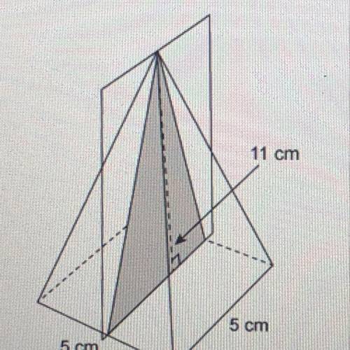 A slice is made parallel to the base of a square pyramid. a) What is the shape of the resulting two-