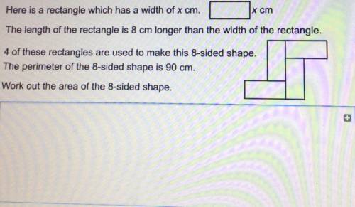 Please help I need to work out the area of this 8 sided shape