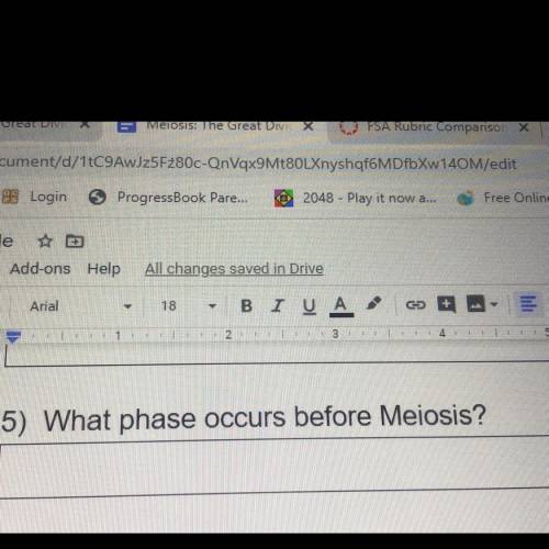 What phase occurs during meiosis