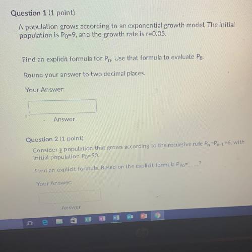 Help please please math problems Q1and Q2