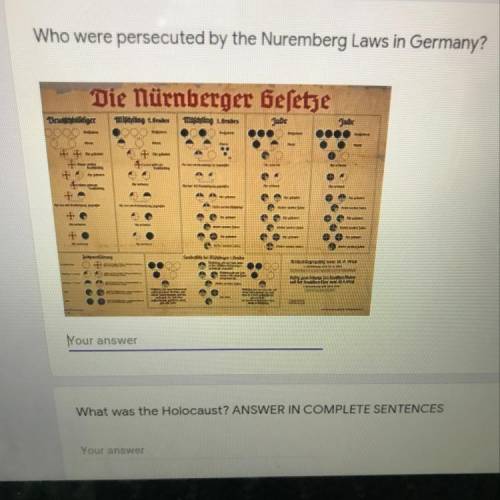 Who were persecuted by the numbers laws in Germany