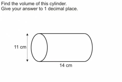 Volume and formula question! using cylinder formular use the image attached below to help me