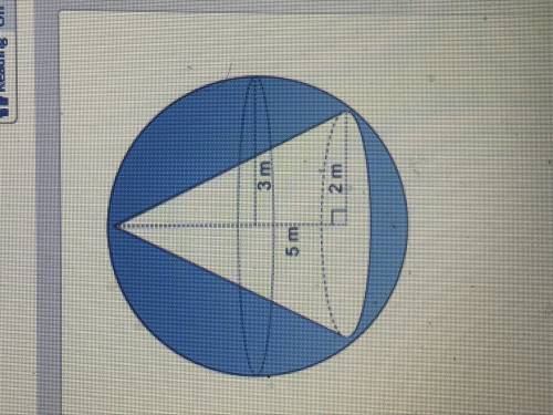 The figure is a sphere with a cone within in. to the nearest whole number? what is the approximate v