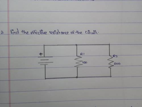 Find the effective resistance of the circuit