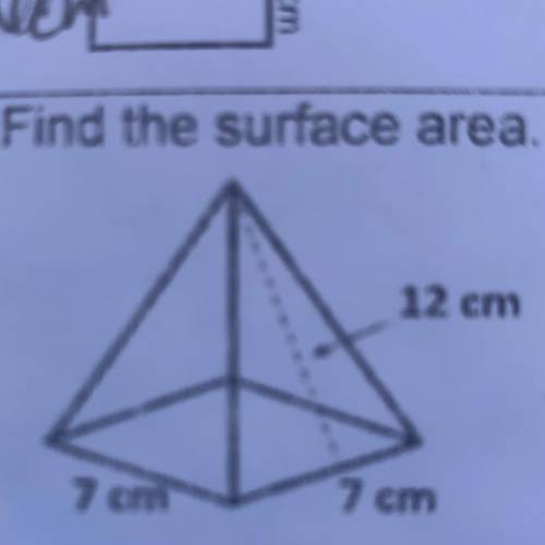 Find the surface area